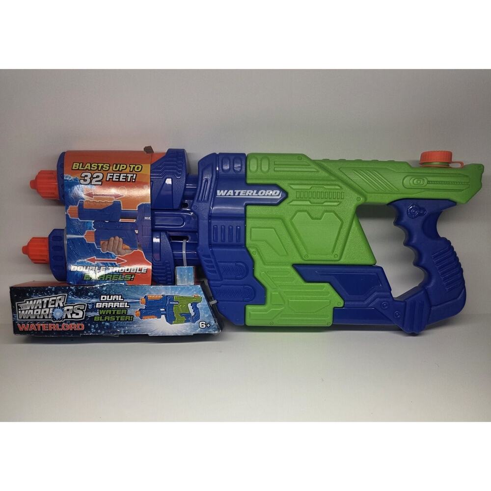 Water Warriors Waterlord Dual Barrel Water Blaster Water Gun Blasts Up To 32ft
